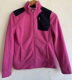 LRL Ralph Lauren Active Fleece Jacket Womens Small Pink Black Full Zip Pockets | eBay Pink Fleece Jacket With Pockets For Outdoor, Pink Outdoor Fleece Jacket With Pockets, Casual Pink Fleece Jacket With Pockets, Casual Pink Fleece Jacket For Outdoor Activities, Fleece Jacket Womens, Fleece Jacket, Pink Black, Zip Pockets, Globe