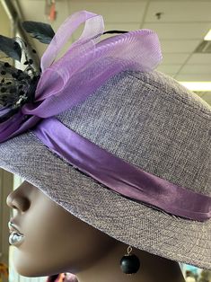 Purple Hat/purple Derby Hat /church Formal Hat/tea Party - Etsy Purple Mini Hats For Summer Church Events, Fitted Purple Hat With Short Brim, Purple Mini Hats For Church In Summer, Purple Mini Hats For Summer Church, Summer Wide Brim Purple Costume Hat, Purple Wide Brim Summer Costume Hat, Purple Short Brim Top Hat For Summer, Summer Purple Wide Brim Costume Hat, Summer Purple Mini Hats For Church