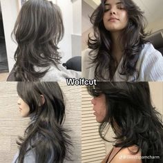 Long Wolf Cut Hair Reference, Long Wavy Wolfcut, Fairy Haircut, Extreme Haircut, Pretty Hair Cuts, Wolf Cut Long, Long Wolf Cut, Aesthetic Hairstyles, Hair Inspiration Long