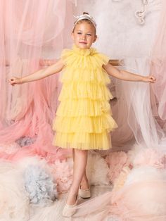 Unveil a world of floral enchantment with our Reblossom Tulle Dress. This dress features delicate tulle balloon sleeves and a graceful full A-line skirt that flows with every step. The bodice is adorned with hand-embellished flowers, creating a stunning garden of blooms that will make your little one feel like she’s wandered into a fairy-tale world. Shipping and Returns This product can be returned/exchanged within 20 days of receiving the item. All orders are dispatched from our Sydney, Austral Shine Costume, Embellished Flowers, Tulle Balloons, Card Costume, Gala Party, Party Queen, Holiday Costumes, Queen Costume, Exclusive Dress