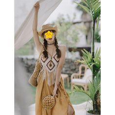 Beach Outfit Ethnic Fringe Boho Cami

Material: Knitted

Pattern: Floral

Style: Sweet, Bohemian, Boho

Size: Free Size

Color: Apricot

Applicable Season: Spring, Summer Tassel Vest, Floral Style, Pattern Floral, Ethnic Fashion, Knit Patterns, Suspenders, Boho Outfits, Beach Outfit, Bohemian Style