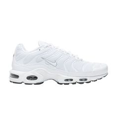 Tn Blancas, Nike Tn White, Tns Shoes, White Tns, Tns Nike, Nike Air Max Plus White, Tn White, Air Max White, Nike Tns