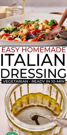 an easy homemade italian dressing recipe is ready in 10 minutes