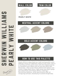 the different shades of paint that are used in this painting project for walls and ceilings