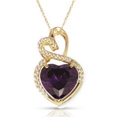 "This fancy and classic pendant features a heart cut high quality Birthstone CZ with a heart shaped design. Add a chic and stylish statement to your everyday look. Finely crafted in 14K Yellow Gold and 14K White gold! makes the perfect gift that will last a life time! ◈Choose Between: Pendant Only OR Pendant With Chain (the chain will be a 14K solid yelow gold 16\" rope chain) ◈Size: 13x22 mm ◈Birthstones: -Garnet January Birthstone -Amethyst February Birthstone -Aquamarine March Birthstone -Dia Elegant Heart Cut Gemstone Heart Necklace, Elegant Gemstone Heart Pendant Necklace, Elegant Heart Pendant Gemstone Necklace, Elegant Purple Heart Pendant Necklace, Elegant Heart Gemstone Necklace For Valentine's Day, Elegant Purple Heart Necklace For Anniversary, Elegant Purple Heart Cut Necklace, Gold Round Earrings, Amethyst Birthstone