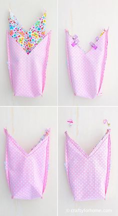 four different ways to sew an origami top