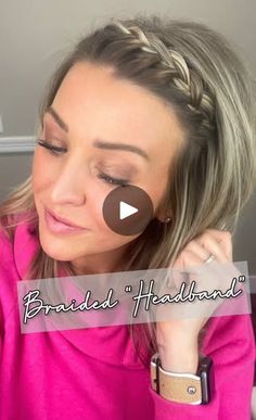 561K views · 2.1K reactions | Easy braided “headband” 😍 Perfect for days you want your hair out of your face 🙌🏻 ..#hair #hairstyles #easyhair #straighthair #mediumlengthhair #finehair #thinhair #hairstylesforwomen #everydayhair #hairreel #reelhair #hairinspo #hairideas #hairtutorial #easyhairstyles #mediumlengthhairstyles #straighthairstyles #halfuphair #halfuphairstyles #hairoftheday #hairlove | Ashley Erickson Beauty Twist Headband Hairstyle, Headbands Hairstyles Short, Braided Headband Hairstyle, Headbands For Short Hair, Hairdos For Short Hair, Peinados Fáciles Para Cabello Corto, Short Straight Hair, Braided Hairstyles For Wedding, Natural Hair Braids