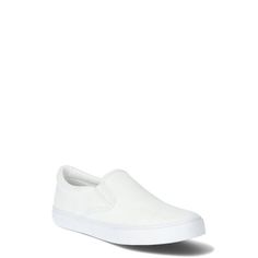 If you are looking for easy, laidback style, this Slip-On Sneaker from No Boundaries is your answer. Effortless and relaxed, the cotton canvas design pairs with everything in your casual closet, and the double stretch gore offers on-the-go convenience. A winning combination, finished off with comfort details to support you throughout your day. Only at Walmart. Size: 7 W.  Color: White.  Gender: female.  Age Group: adult. White Slip-on Sneakers For Everyday, White Cotton Canvas Shoes For Everyday, Everyday White Cotton Canvas Shoes, White Slip-ons For Everyday Wear, Sporty White Slip-on Sneakers For Everyday, White Casual Slip-on Sneakers For Everyday, Casual White Slip-on Sneakers For Everyday, Casual White Slip-ons For Streetwear, White Cotton Slip-on Canvas Shoes