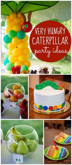 the very hungry caterpillar party ideas are perfect for any child's birthday