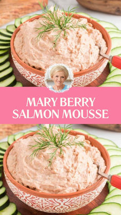 Mary Berry Salmon Mousse Fish Starters For Dinner Party, Starters Ideas Appetizers, Smoked Salmon Mousse Recipe, Seafood Terrine Recipe, Salmon Appetizers For Party, Cucumber Mousse, Christmas Seafood Dinner Menu Ideas, Bagel Buffet, Mary Berry Salmon