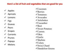 Fruit List, Guavas, Okra