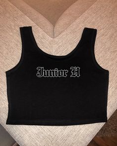 Super cute junior H crop top Valentine Basket, Halloween Crop Top, Woman Streetwear, Girlfriend Shirts, Y2k Crop Top, Romeo Santos, Girls Crop Tops, Summer Streetwear, Bride Shirts