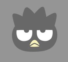 an angry bird with big eyes and a frown on it's face is shown