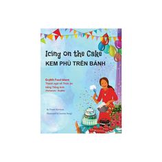 the cover of icing on the cake, featuring a woman cooking food and balloons