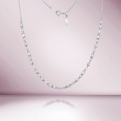 Fancy Multi Shape Diamond Necklace (2.81 ct.) in 18K Gold Luxury Classic Marquise Diamond Necklace, White Gold Necklaces, Marquise Diamond, Adjustable Necklace, Rose Gold Necklace, Jewelry Lover, Gold Gold, Jewelry Pouch, Pear Shape