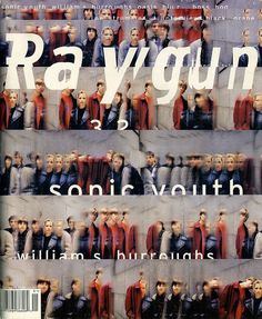 the cover of ray vygunn's sonic youth album, which features images of young men with red capes