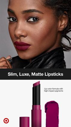 Get a slim, luxe bullet & a full range of beautiful, non-drying shades with the Maybelline’s Ultimatte Slim Lipstick. It delivers a lightweight blurring formula made with high-impact pigments. Explore colors from berry to mauve & scarlet to nude to add to your collection. Shop now! Nyx Budapest Matte, Makeup Needs Products, Maybelline Lipstick Shades, Berry Red Lipstick, Maybelline Matte Lipstick, Mac Nude Lipstick, Muse Board, Fall Lipstick Colors, Winter Lipstick