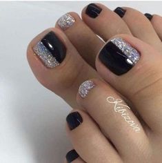 Teen Nail Art, Shorter Nails, Nail Pedicure, Toenail Art, Pedi Ideas, Pretty Manicures, Pedicure Nail Designs