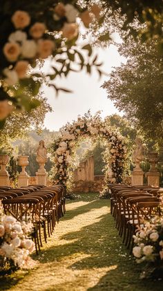 ✨ Dive into an Enchanting España Garden Wedding filled with Floral Arches & Rustic Charm! 🌼 Let us capture your magical moments with our expert videography. Visit our website for stunning memories! 📽️ #Midjourney #GardenWedding #FloralArches #WeddingVideographer Golden Hour Wedding Colors, European Wedding Aesthetic, Ethereal Wedding Theme, Golden Hour Wedding, Forest Theme Wedding, Barcelona Wedding, Floral Arches, Wedding Spain, Enchanted Forest Wedding