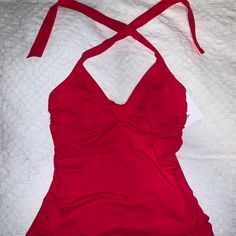 Never Worn Red Athleta Bra Cup Halter Top Tankini. Would Fit A Extra Small Or Small. Great Quality. Red Stretch Tankini For Spring, Red Athleisure Swimwear For Workout, Red Sleeveless Tankini For Swimming, Red Sporty Swimwear For Spring, Red Stretch Tankini For Sports, Red Stretch Sports Tankini, Red Casual Tankini For Swimming, Casual Red Tankini For Swimming, Sports Red Stretch Tankini