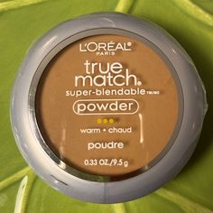 New L’oreal Paris True Match Super-Blendable Powder Caramel Beige W7 Loreal Paris True Match, Loreal True Match, Infallible Pro Matte, Loreal Infallible, Oil Free Foundation, Firming Serum, Mineral Foundation, Warm Beige, Foundation Shades