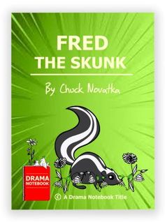 the book cover for feed the skunkk by chuck navanskia, with an illustration of a skunk