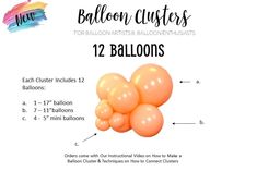 Tuftex Balloon Color Combos, Column Balloons Ideas, Balloon Clusters Diy, Balloon Tricks, Housewarming Party Decorations, Balloon Displays, Christmas Workshop, Balloon Template