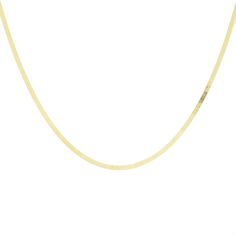 Introducing our stunning Io Chain, a must-have accessory for any jewelry lover. Crafted from 14K yellow gold, this herringbone chain is both elegant and versatile. With a length of 14 inches and a width of 1.50mm, this chain is perfect for layering with your favorite necklaces or wearing on its own for a chic and minimalist look. Add a touch of luxury to your everyday style with the Io Chain. Classic Yellow Gold Snake Chain Necklace For Everyday, Classic Yellow Gold Snake Chain Necklace, Classic Yellow Gold Herringbone Necklace With Delicate Chain, Classic Yellow Gold Snake Chain Necklace For Formal Occasions, Classic Formal Yellow Gold Snake Chain Necklace, Classic Yellow Gold Delicate Snake Chain Necklace, Elegant 14k Gold Herringbone Necklace With Adjustable Chain, Classic 14k Yellow Gold Snake Chain Necklace, Classic Yellow Gold Herringbone Necklace, Tarnish Resistant