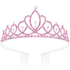 PRICES MAY VARY. UNIQUE NEW DESIGN - This headband tiara for girls is the latest design from TIHEBAX. We have taken the advantages of the trendy tiaras on the market and designed this beautiful new design, which is a unique model on the market. EXTREMELY LIGHTWEIGHT - The princess crown headband is only 0.038KG, which is lighter than most of the crowns on the market. Wearing it on a girl’s head, she will feel very relaxed as if they are not wearing anything. BEAUTIFUL LOOK - This tiara is handcr Birthday Girl Crown, Prom Tiaras, Princess Crowns, Pageant Crowns, Birthday Tiara, Crown For Women, Holloween Costume, Girls Crown, Headband Tiara