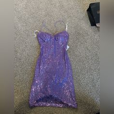 Light Purple Sparkly Windsor Dress W/ Criss Cross Straps , Medium Fits Size 6, Perfect For Homecoming And Winter Formal Etc. Or Just Going Out :) Never Worn! Couldn’t Return Dresses Light Purple, Black Floor Length Dress, Mermaid Board, Windsor Dress, Taupe Dress, Tight Mini Dress, Women Bodycon Dress, Mini Dress Formal, Winter Formal