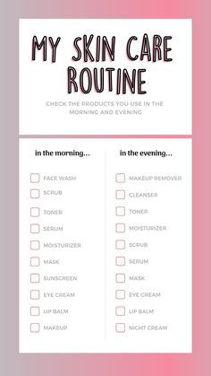 Morning Skin Care Routine Steps Natural, Skincare List Skin Care, Morning Routine For Face Care, Step By Step Daily Routine, Glow Up Checklist Skin Care, Morning And Night Skin Care Routine For Dry Skin, What Order Should You Do Skin Care, Glow Up Checklist Face, Skin Care Routine Checklist