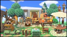 Acnh Beach Codes, Acnh Fair, Animal Crossing Room Design, Store Animal Crossing, Bells Animal Crossing, Acnh Stall Ideas, Animal Crossing Costume, Animal Crossing Bells, Food Truck Bakery