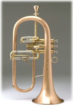 an image of a brass trumpet on a white background