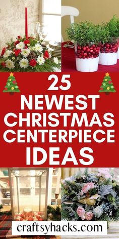 25 christmas centerpiece ideas with text overlay