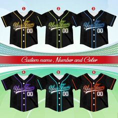 - Premium Material: Our Baseball Jerseys for women men are made from lightweight, soft polyester, mesh fabric offers outstanding durability, insulation, and wrinkle resistance, which provide our customers with a great put-on experience. The elegant workmanship ensures the custom baseball jerseys fits your body excellently. - Customized Baseball Jersey: Let's create your own design with our personalized baseball jersey. Select the desired size and color, then enter the name and number. Please read the size information for choose your own size. - Suitable for any occasion: Straight-fit Baseball Jerseys for men feature a spread collar, short sleeves, front logo button closure, and curved hem design. Our baseball jerseys can be worn on a variety of situations, including hanging out with friend Cheap Short Sleeve Baseball Jersey For School Spirit, Cheap Crew Neck Baseball Jersey For Streetwear, Cheap Short Sleeve Baseball Jersey For Streetwear, Cheap Casual Jersey With Baseball Collar, Cheap Baseball Jersey With Team Name For Sports, Cheap Crew Neck Baseball Jersey For Fans, Cheap Team Spirit Baseball Jersey, Affordable Cotton Baseball Jersey With Team Spirit, Cheap Short Sleeve Baseball Jersey For Fans