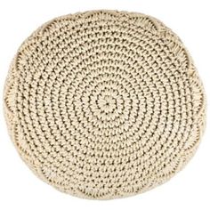 a round white rug on a white background