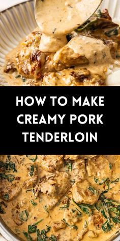 how to make creamy pork tenderloin