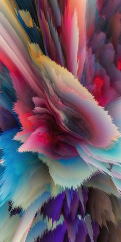 an abstract background with multicolored shapes and colors that appear to have been distorted