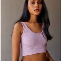 Lilac Urban Outfitters Tank Top -Like Brand New/Perfect Condition Size: Large Urban Tank Top, Urban Outfitters Lights, Urban Outfitters Tank Top, Seamless Knitting, Urban Outfitters Top, Seamless Bra, Cute Summer Outfits, Urban Outfitters Tops, Bra Top