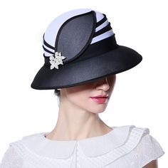 Koola's Women's Sunhats Lady Chiffon Church Summer Hats Vacation Beach Kentucky Hats Derby Hats - black - CP12O66IF48 - Hats & Caps, Women's Hats & Caps, Sun Hats  #fashionwomen #womenhats #womencaps #outfits #Sun Hats Girl Hats, Fashion Show Dresses, Fashion Petite, Women Hat, Vintage Cap, Stylish Hats, Derby Hats