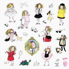 an image of children's fashion illustrations