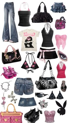 2000s Fashion Trends, Early 2000s Fashion, Y2k Outfits, Y2k Black