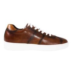 Ivan Troy Handcrafted Italian leather Brown Leather Sneakers for men, full grain calfskin leather and leather lining, these dress shoes offer a handsome look, and they go nicely with everything, and also your feet will be comfortable and breathable in these Italian dress shoes. Don't miss the chance to take these designer handmade leather dress shoes home. Soft Italian nappa calf is lightly padded, then stitched and burnished for comfort and luxury. This is the finest quality sneaker (which in I Brown Leather Shoes With Perforations And Round Toe, Leather Oxfords With Perforations For Business, Leather Dress Shoes With Perforated Toe, Leather Dress Shoes With Perforated Toe Box, Brown Low-top Leather Shoes For Business, Formal Leather Shoes With Perforations, Classic Brown Leather Shoes With Perforated Toe Box, Leather Business Shoes With Perforated Toe Box, Business Leather Shoes With Perforated Toe Box