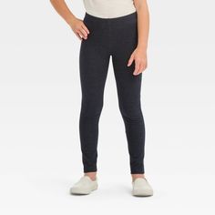 Add versatile and comfy style to her wardrobe with these Leggings from Cat & Jack. Featuring a simple fitted style that pairs perfectly with tees and shirts, she can easily wear these girls' mid-rise leggings with any top to create unique outfits. These comfy cotton-blend leggings have a hint of spandex for a comfy fit that keeps her feelin' good on her most active days. These girls' cotton leggings also have an elastic waistband to help them stay in place while she's on the go at school or whe Cheap Non-stretch Leggings With Elastic Waistband, Casual 4-way Stretch Leggings With Elastic Waistband, Cheap Women's 4-way Stretch Leggings, Toddler Girls Leggings, Toddler Leggings, Hanging With Friends, Cotton Leggings, Girls Leggings, Comfy Fashion