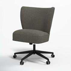 an office chair with casteors and wheels on the back, against a white background