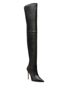 Stuart Weitzman Women's Ultrasturt 100 Pointed Toe High Heel OVer The Knee Boots Stuart Weitzman Boots, High Heel Boots Knee, Calvin Klein Woman, Shoe Closet, Thigh High Boots, Black Booties, High Heel Boots, Over The Knee Boots, Over The Knee