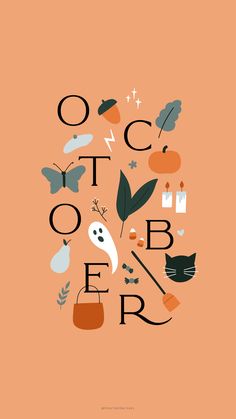 Wallpaper Backgrounds October, Cottage Core Fall Wallpaper, Autumn Illustration Wallpaper, Halloween Patterns Wallpaper, Fall Wallpaper October, Fall Phone Wallpaper Aesthetic, October Wallpaper Aesthetic, Wallpaper Backgrounds Fall, October Background