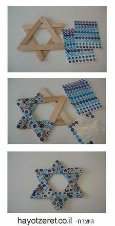 popsicle stick art project for hanukkah and the jewish holiday with kids