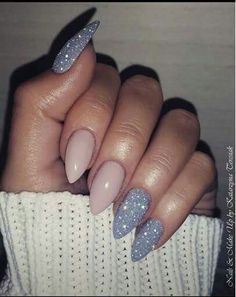 Follow Styles2Love for more posts like this! Unghie Sfumate, Shiny Nails, Nails 2020, Sparkly Nails, Nail Shapes, Gorgeous Nails, Love Nails