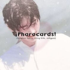 an image of a man with headphones in front of the words i phrocards